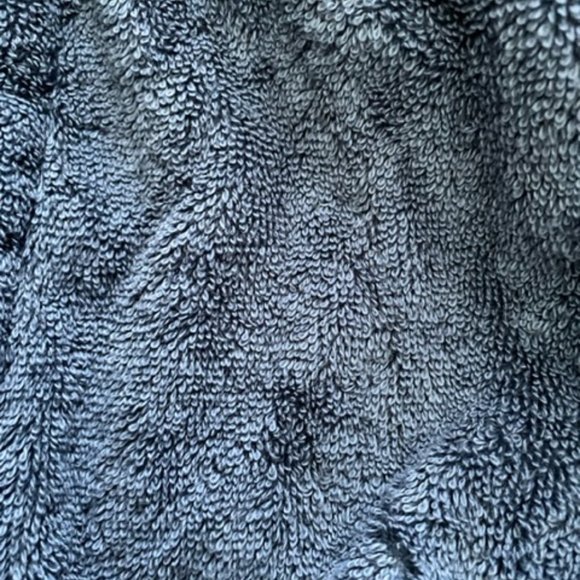 Men's Terry Bath Robe - Blue Medium - Picture 4 of 5